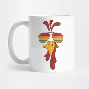 Turkey Face Sunglasses Mug